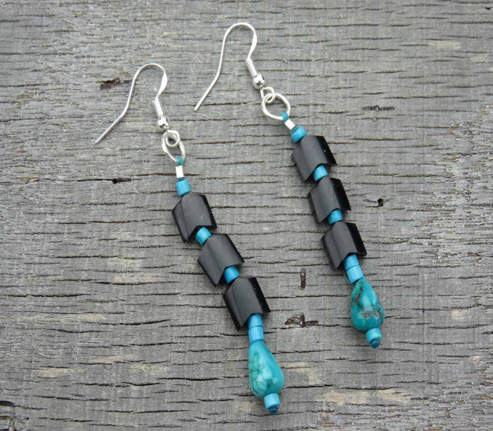 Onyx Arrow Stack Earrings E